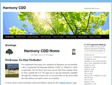 Tablet Screenshot of harmonycdd.org